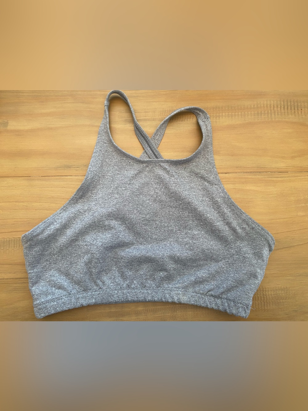 Onzie Heather Gray High-Neck Sports Bra